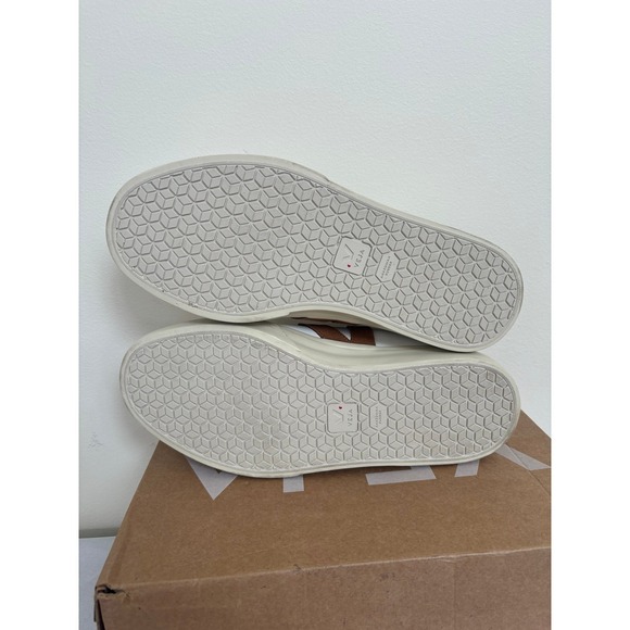 Veja Campo Leather White Cognac Womens Size 10 sneakers new with box - Picture 9 of 11